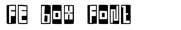 FE Box Font font preview